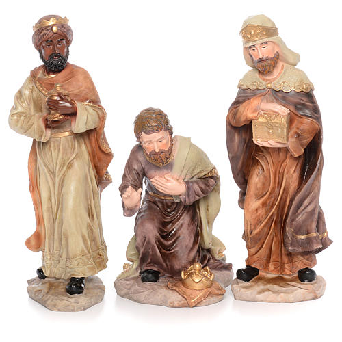 Complete nativity set in resin measuring 50cm 11 figurines 4