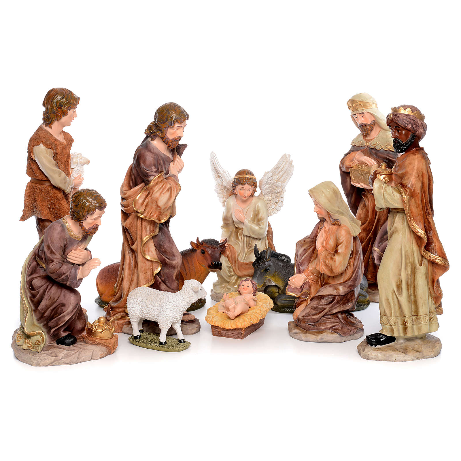 Presepe Completo Alti 50 Mercatino Dell' Usato Presepe completo resina cm 50 - 11 statue | vendita online su HOLYART