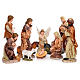 Complete nativity set in resin measuring 50cm 11 figurines s1