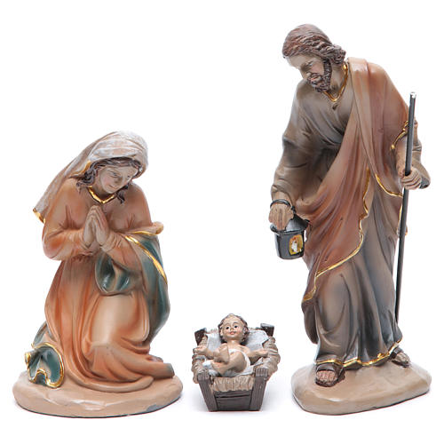 Resin nativity set measuring 20cm, 11 figurines in Classic Style 2