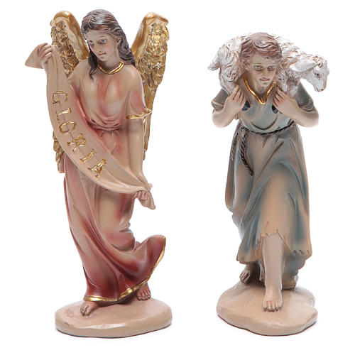 Resin nativity set measuring 20cm, 11 figurines in Classic Style 3