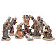 Resin nativity set measuring 20cm, 11 figurines in Classic Style s1