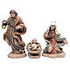 Resin nativity set measuring 20cm, 11 figurines in Wood-like effect s2