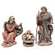 Resin nativity set measuring 20.5cm, 11 figurines with golden finish s2