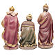 Resin nativity set measuring 20.5cm, 11 figurines with golden finish s5