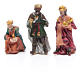 Mini nativity set in resin measuring 3.3cm, 11 figurines with soft colours s3