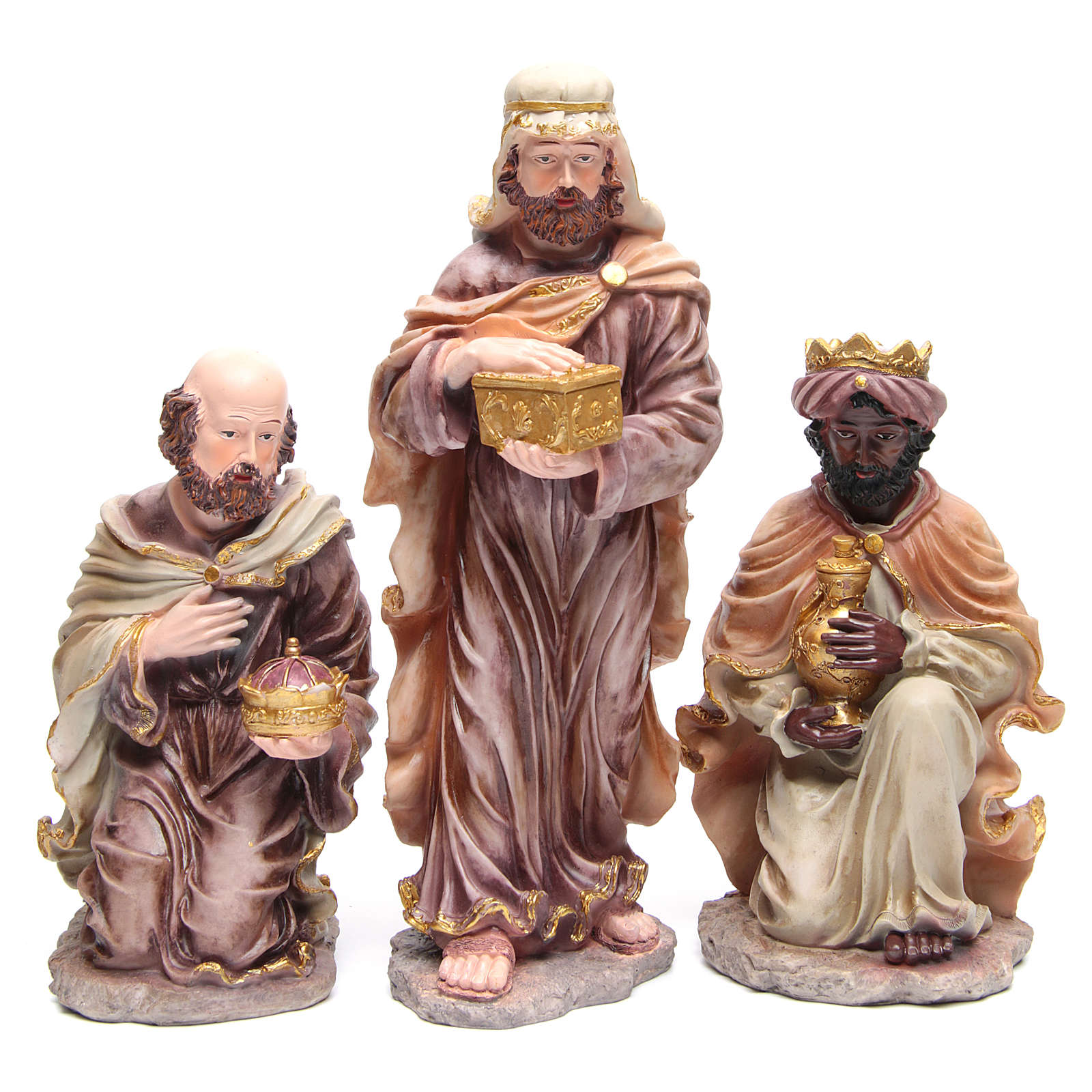 Resin nativity scene with 10 characters 44 cm | online sales on HOLYART ...