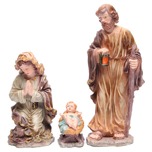 Resin nativity scene with 10 characters 44 cm 2