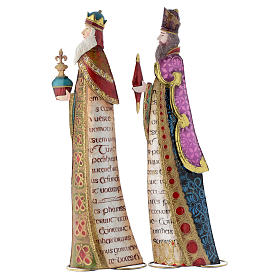 Tre Re Magi stilizzati presepe metallo