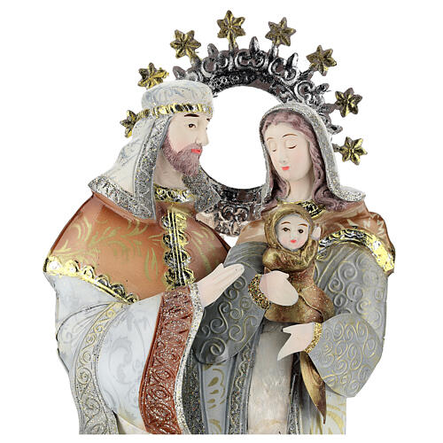 Maria Josef und Christkind aus stilisierten Metall 2