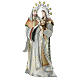 Maryja Józef Jezus stylizowani, szopka z metalu s3