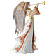 Angeli con tromba set 2 pz stilizzati presepe metallo s2