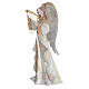 Musician Angels, set of 2 pcs, stylised nativity figurines in metal s2