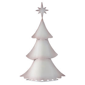 Sapin de Noël blanc stylisé en métal