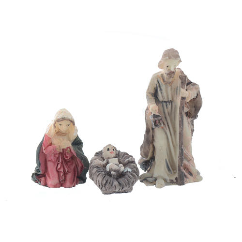 Resin nativity figurines, 11 pieces for a nativity of 5cm 2