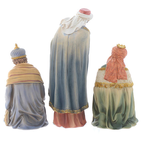 Resin nativity figurines, 8 pieces for a nativity of 20.5cm 5