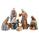 Resin nativity figurines, 8 pieces for a nativity of 20.5cm s1