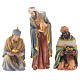 Resin nativity figurines, 8 pieces for a nativity of 20.5cm s4