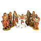 Pastori presepe 10 statue in materiale infrangibile 40 cm s1