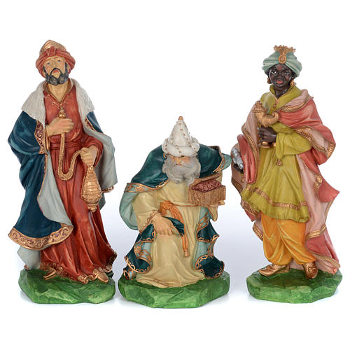 Resin nativity scene set 9 pieces 65 cm 3