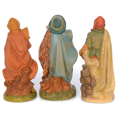 Complete nativity scene with a set of 18 rubber statues sized 40 cm 8
