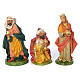 Complete nativity scene with a set of 18 rubber statues sized 40 cm s3