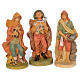 Complete nativity scene with a set of 18 rubber statues sized 40 cm s6