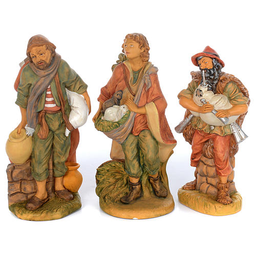 Presepe completo in materiale infrangibile cm 40 - 18 statue 5