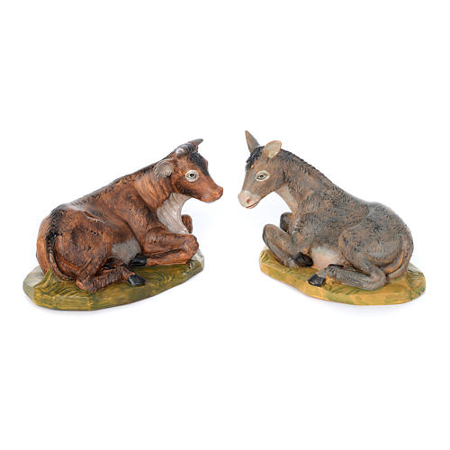 Presepe completo in materiale infrangibile cm 40 - 18 statue 7