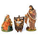 Presepe completo in materiale infrangibile cm 40 - 18 statue s2