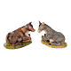 Presepe completo in materiale infrangibile cm 40 - 18 statue s7