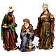 Resin nativity scene set of 11 pieces 76 cm s3