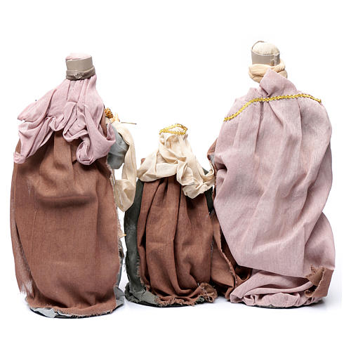 Country style nativity scene with 6 pieces in resin and gauze 45 cm 5