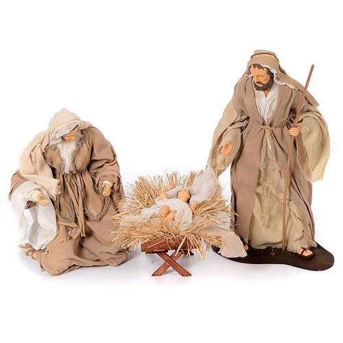 Presepe natural set 6 pz resina 50 cm 2