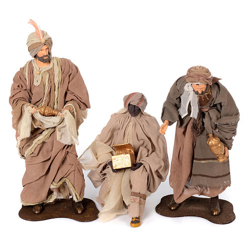 Presepe natural set 6 pz resina 50 cm 3