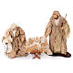 Presepe natural set 6 pz resina 50 cm s2