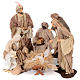 Natural resin  nativity scene  6 pieces 50 cm s1