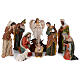 Nativity scene in resin 60 cm with 11 pieces s1