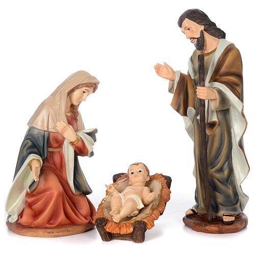 Nativity Scene 61 cm, painted resin, 11 figurines 3