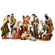 Nativity Scene 61 cm, painted resin, 11 figurines s1