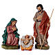 Nativity scene in painted resin, 10 pcs 45 cm s2