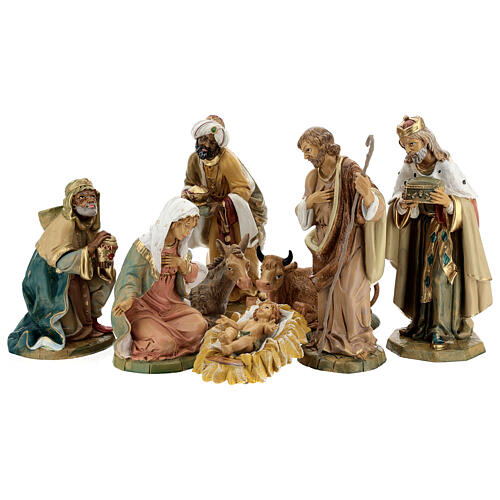 Complete classical style Nativity Scene 8 pieces 30 cm  1