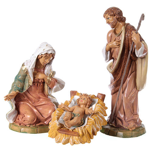 Complete traditional style Nativity Scene 8 pieces 30 cm 2
