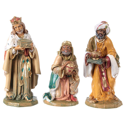 Complete traditional style Nativity Scene 8 pieces 30 cm 3