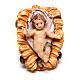 Holy Family for Nativity scene Original in painted wood 10 cm, Val Gardena s2