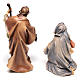 Holy Family Statues 3 pcs, 10 cm Original Nativity model, painted in Valgardena wood s5