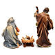 Original Nativity Scene in painted wood from Valgardena three pieces 12 cm s5