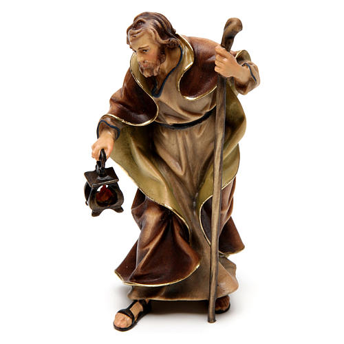 Narodziny Jezusa szopka Original drewno trzy elementy malowane 12 cm Valgardena 4