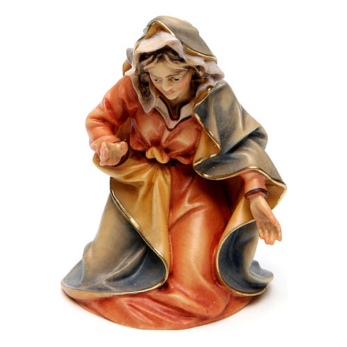 Sagrada Família para presépio Original madeira pintada Val Gardena 12 cm 3 peças 3
