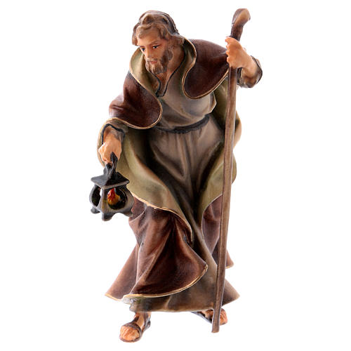 Statuetta San Giuseppe presepe Original legno dipinto Valgardena 10 cm 1